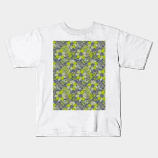 Floral pastel colors green Kids T-Shirt
